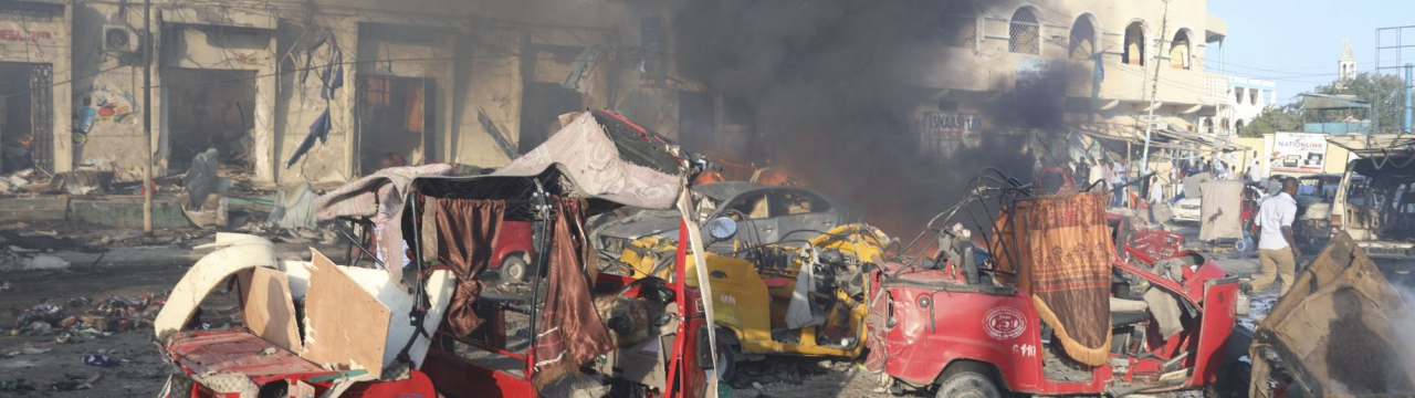 Somalia, explosion of a bomb in the Mogadishu's market place.